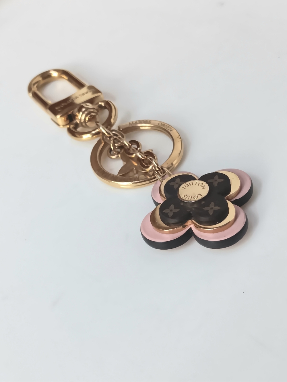 Louis Vuitton Blooming Flowers BB Bag Charm Key Holder Pink Monogram ✨ Box - Picture 12 of 14